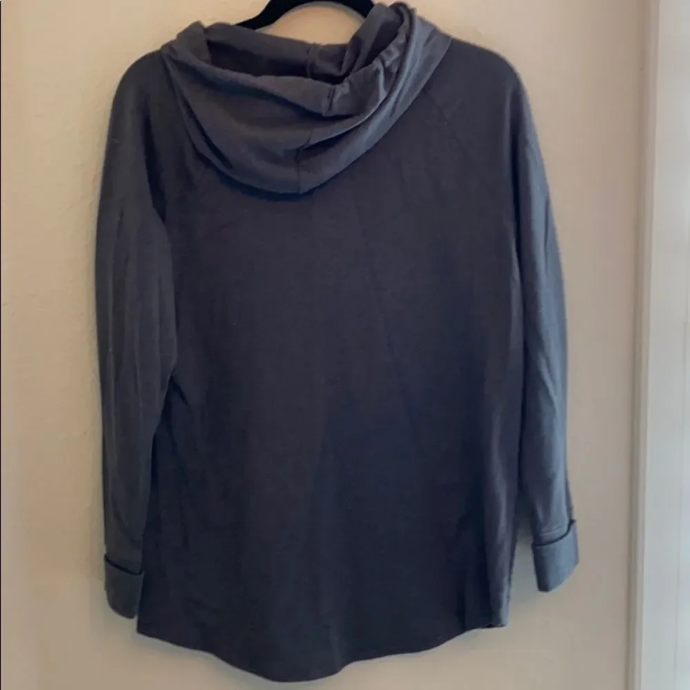 Grey long hoodie - Picture 2 of 2